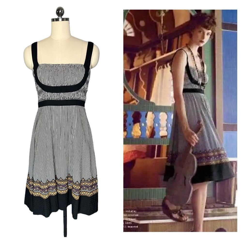 Lithe Fiddlers Song Smocked Embroidered Dress| Size 4